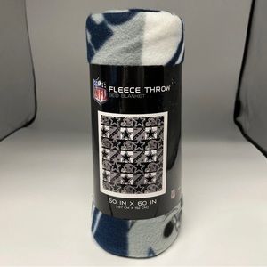 New Dallas Cowboys NFL Northwest 50"x60" Split Wide Soft Fleece Throw Blanket